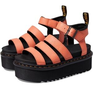 Dr. Martens women's Blaire Quad Sandal 8 Coral